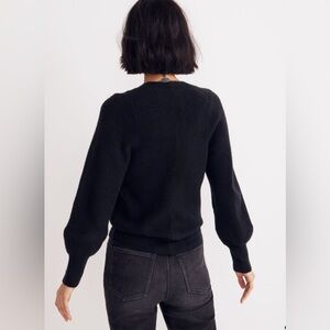 MADEWELL COZIEST YARN SWEATER SIZE XS BLACK